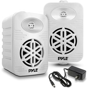 Main product image for Pyle PDWRBT46WT 4" Outdoor Waterproof Bluetooth Speaker Pair White310-2462